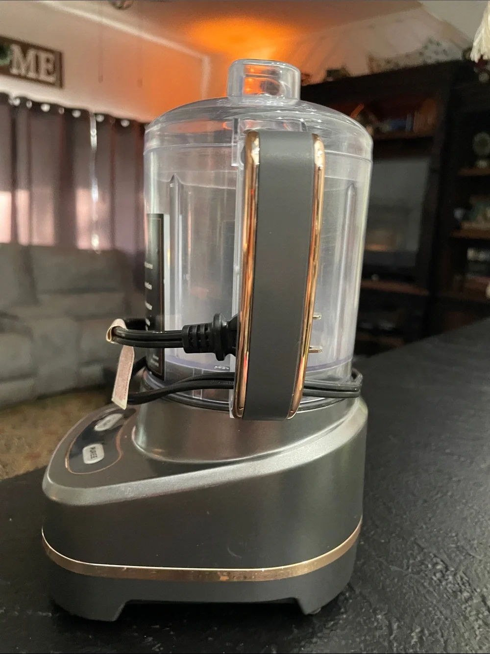 Crux 3-Cup Mini Food Chopper & Puree - Gray 7x10 no box
